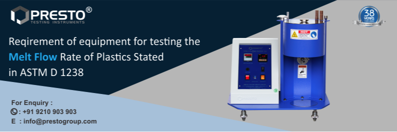 Requirement of equipment for testing the Melt flow rate of plastics stated in ASTM D 1238